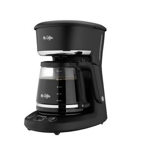 lot 49555 image: Mr. Coffee 12-Cup Programmable Coffeemaker, BlackChrome