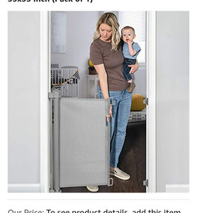lot 49564 image: YOOFOR Retractable Baby Gate