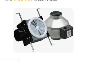 lot 49581 image: Fantech bathroom exhaust fan and light