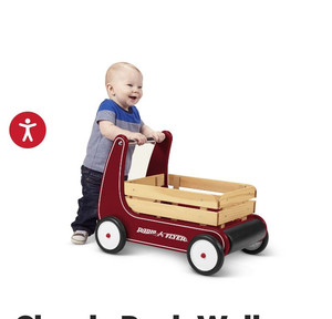 lot 49593 image: Radio Flyer Classic Push Walker Wagon