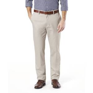 lot 49600 image: Mens Dockers Signature Khaki Straight-Fit Creaseless Lux Stretch Pants, Size 42X30, Lt Beige