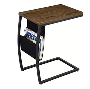 lot 49641 image: SRIWATANA Side Table End Table, Dark Walnut