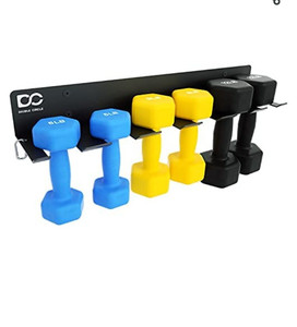lot 49646 image: Double Circle Dumbbells Rack Home Gym Storage (Rack Only)