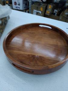 lot 49657 image: Galleon Gourmet Lazy Susan Tray, 18in.W