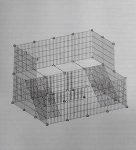 lot 49673 image: SONGMICS Pet Playpen, Small Animal Playpen, Rabbit Guinea Pig Cage