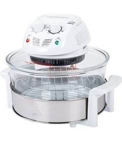 lot 49676 image: Classic Cuisine 12-17 Quart 1200W Halogen Tabletop Oven - White