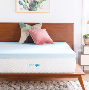 lot 49678 image: Linenspa Full Size Gel Mattress Topper, Model LS30FF30GT