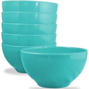 lot 49707 image: Calypso Basics, 5pc Melamine Bowl Set, Turquoise