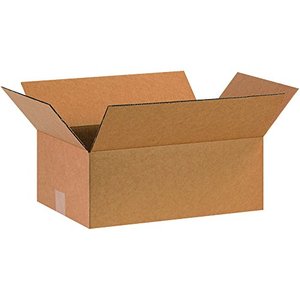 lot 49716 image: BOX USA Corrugated Boxes, 16L x 10W x 6H, Kraft (Pack of 25)