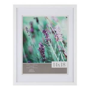 lot 49732 image: Gallery Solutions 20x24 White Wood Frame with Double White Mat For 16x20 Image