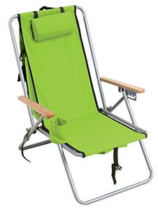 lot 49733 image: RIO beach Original Steel Backpack Chair, Lime Green