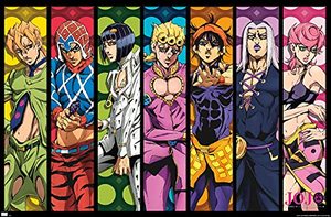 lot 49736 image: Trends International JoJos Bizarre Adventure-Group Wall Poster, 14.725 x 22.375, Premium Unframed Version,2 different posters