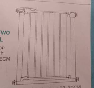 lot 49755 image: Safety Baby Gate, Black