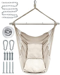 lot 49760 image: FiveJoy Hammock Chair Hanging Rope Swing