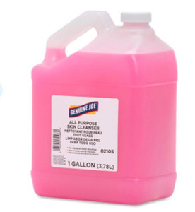 lot 49762 image: 3 - Genuine Joe 02105Liquid Hand Soap with Skin Conditioner, 1 gal (3.8 L),Pink