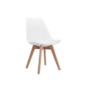 lot 49765 image: CangLong Mid Century Modern DSW Side Chair Seat, White