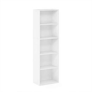 lot 49769 image: Furinno Luder Bookcase, 5-Tier, White
