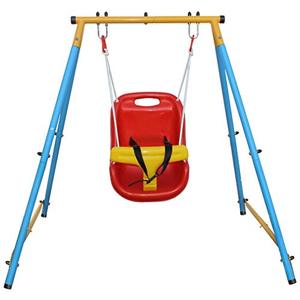 lot 49775 image: KLB Sport Baby Toddler IndoorOutdoor Metal Swing Set