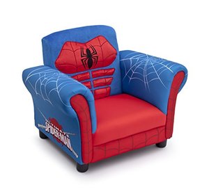 lot 49784 image: Delta Children Figural Upholstered Chair, Marvel Spider-Man