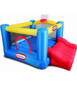 lot 49802 image: Little Tikes Junior Sports n Slide Inflatable Bouncer