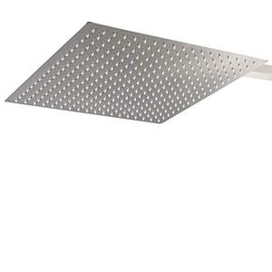 lot 49808 image: Besy 16 Square Rainfall & High Pressure Bath Shower Head, Stainless Steel