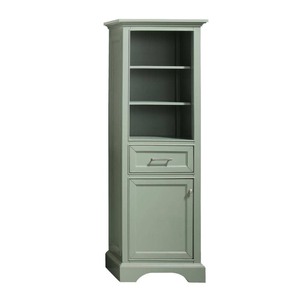 lot 24467 image: Home Decorators Collection - Windlowe (22 in. W x 16 in. D x 65 in. H) Floor Linen Tower in Sea Green - Retail $569.00