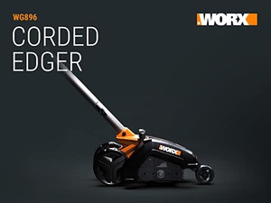 lot 24541 image: WORX - 12 Amp 7.5in. Electric Lawn Edger & Trencher - Retail $85.99