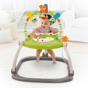 lot 24557 image: Fisher-Price - Woodland Friends SpaceSaver Jumperoo with Lights & Sounds - Retail $73.99