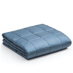 lot 24564 image: YNM - Weighted Throw Blanket Approx 15 lbs - Blue - Retail $35.99