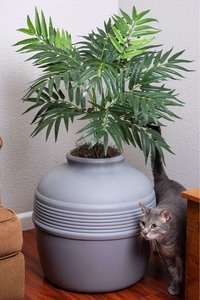 lot 24573 image: Good Pet Stuff - Hidden Litter Litter Box - Retail $84.50