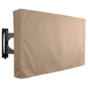 lot 24577 image: Outdoor TV Cover Brown Universal Weatherproof Protector for 22- 24in. TV - Retail $19.95