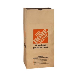lot 24585 image: Home Depot Lawn Bags (5 pack) - Retail $20.03