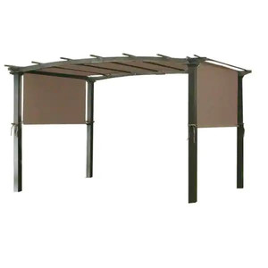 lot 24588 image: Universal Replacement Canopy Top Cover in Nutmeg for Metal Pergola Frame - Retail $111.99