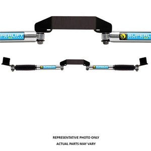 lot 24598 image: Superlift - Suspension 92730 Superlift Dual Steering Stabilizer Complete Kit- Retail $369.95