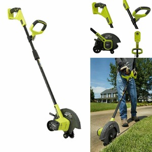 lot 24447 image: Ryobi ONE 9 in. 18-Volt Lithium-Ion Cordless Edger Trimmer Bare Tool (Tool Only)- Retail $132.22