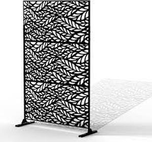 lot 25201 image: Fancy Metal Privacy Screen Free Standing