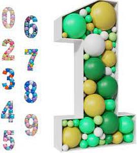 lot 25216 image: Mosaic Number Frame Foam Pieces