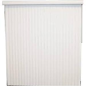lot 25234 image: BlinDen White Solid Vinyl Vertical Blind