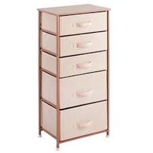 lot 25241 image: M Design Drawer Storage Unit 5 Ft tall - Pink