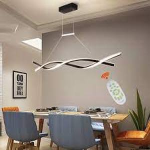 lot 25254 image: Modern LED Pendant Light with Remote