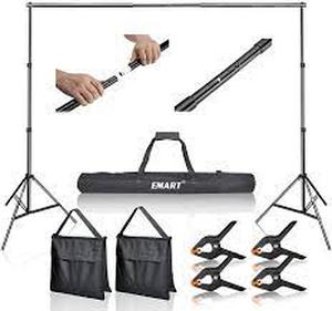 lot 25258 image: emart photo video studio 10�� adjustable stand backdrop support system kit with carrying bag