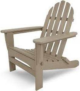 lot 25284 image: Erommy Wooden Folding Adirondack Chair