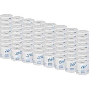 lot 7977 image: Scott Standard Roll Bathroom Tissue, White, 80  Carton (Quantity)