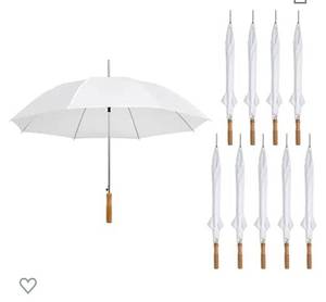 lot 8003 image: 10 white umbrellas