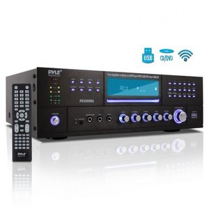 lot 8015 image: PYLE PD3000BA - Bluetooth Home Theater Preamplifier - AudioVideo Receiver System with CDDVD Player, AMFM Radio, MP3USB Reader (3000 Watt)