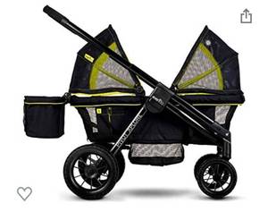lot 8023 image: Evenflo Pivot Xplore All-Terrain Stroller Wagon - Retails $400.00