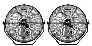 lot 8054 image: Simple Deluxe 18 Inch Industrial Wall Mount Fan, 3 Speed Commercial Ventilation Metal Fan for Warehouse, Greenhouse, Workshop, Patio, Factory and Basement - High Velocity, Black
