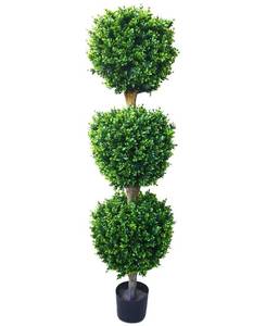 lot 8059 image: Hedyotis Triple Ball 5 Ft. Artificial Tree by Pure Garden, 60 x 15 x 15