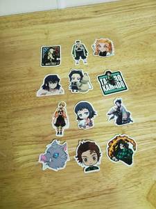 lot 1025 image: Demon Slayer Stickers lot of 12