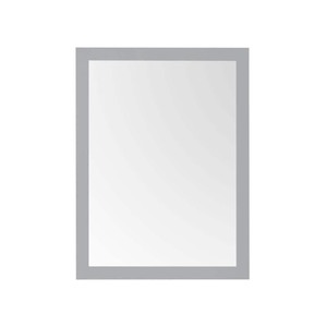lot 24596 image: Home Decorators Collection  (28.00 in. W x 36.00 in. H) Framed Rectangular Bathroom Vanity Mirror in American Gray - Retail $209.00
